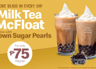 Milk Tea Alert: McDonald’s Milk Tea McFloat now with Pearls for only P75!