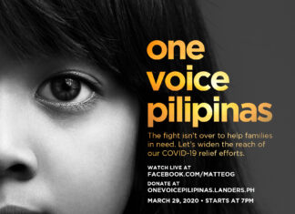 Donate to One Voice Pilipinas second concert on March 28
