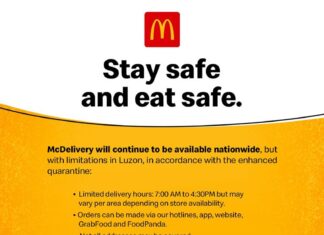 McDonald’s works with GrabExpress, GrabFood, and foodpanda to service more customers during enhanced community quarantine