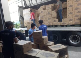 OFFICE OF CIVIL DEFENSE LEADS DISTRIBUTION OF BOTTLED WATER