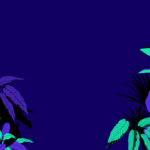 Blue and Green Plant Zoom Virtual Background