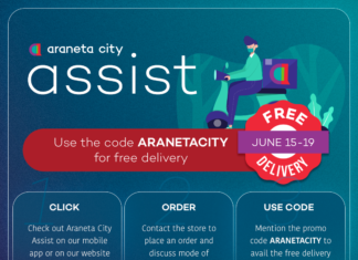 Enjoy week-long free delivery service with the Araneta City Assist
