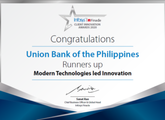 UnionBank’s API Developer Portal recognized at Infosys Finacle Client Innovation Awards 2020