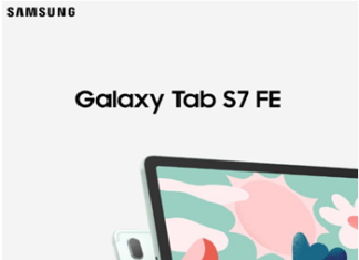 Boost learning, productivity, and creativity with the new Samsung Galaxy Tab S7 FE, now available nationwide!