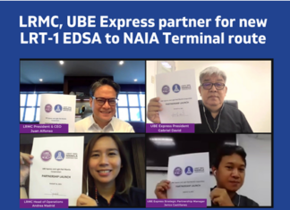 LRMC, UBE Express, Inc. partner for new LRT-1 EDSA to NAIA Terminal route