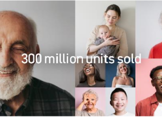 Worldwide sales of OMRON blood pressure monitors tops 300 million units