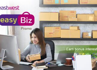 Business owners can get exclusive perks on their corporate account with EastWest’s easyBiz promo