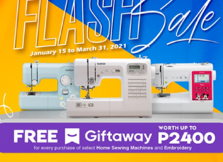 Get great deals on sewing machines and extra gift vouchers in Brother’s New Year Flash Sale