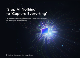 TECNO announce new technology RGBW camera sensor + glass which is co-developed with Samsung on its CAMON 19 series during MWC 2022