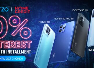 Own a narzo for as low as 45 pesos per day with Home Credit!