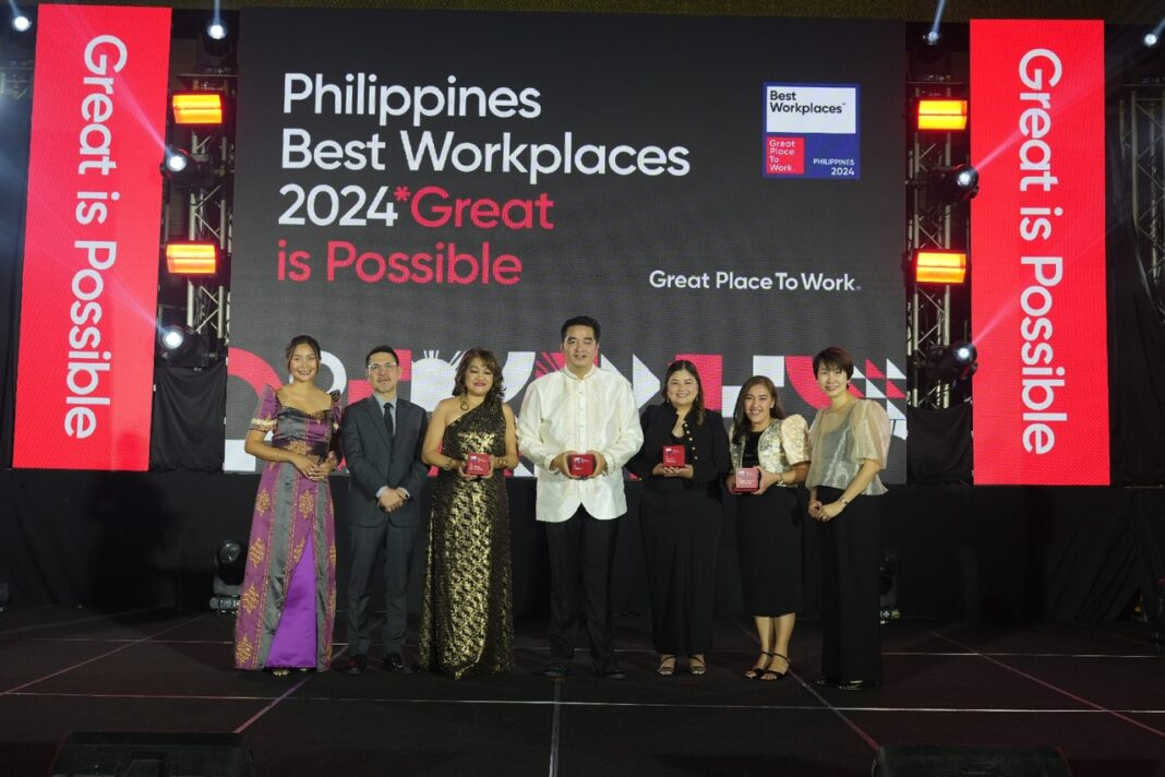 Top 35 Best Workplaces TM in Philippines List Revealed Showing ‘Great