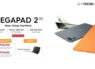 TECNO MEGAPAD 2 Launches in the Philippines: An 11-inch 2.5K Eye-Care AI Tablet Ready for Learning and Productivity